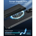 thumbnail image 4 of ExtreLife Magsafe Card Holder, Magnetic Wallet Compatible for iPhone 16/15/14/13/12 Series, Phone Wallet with Adjustable Stand, Black, 4 of 8