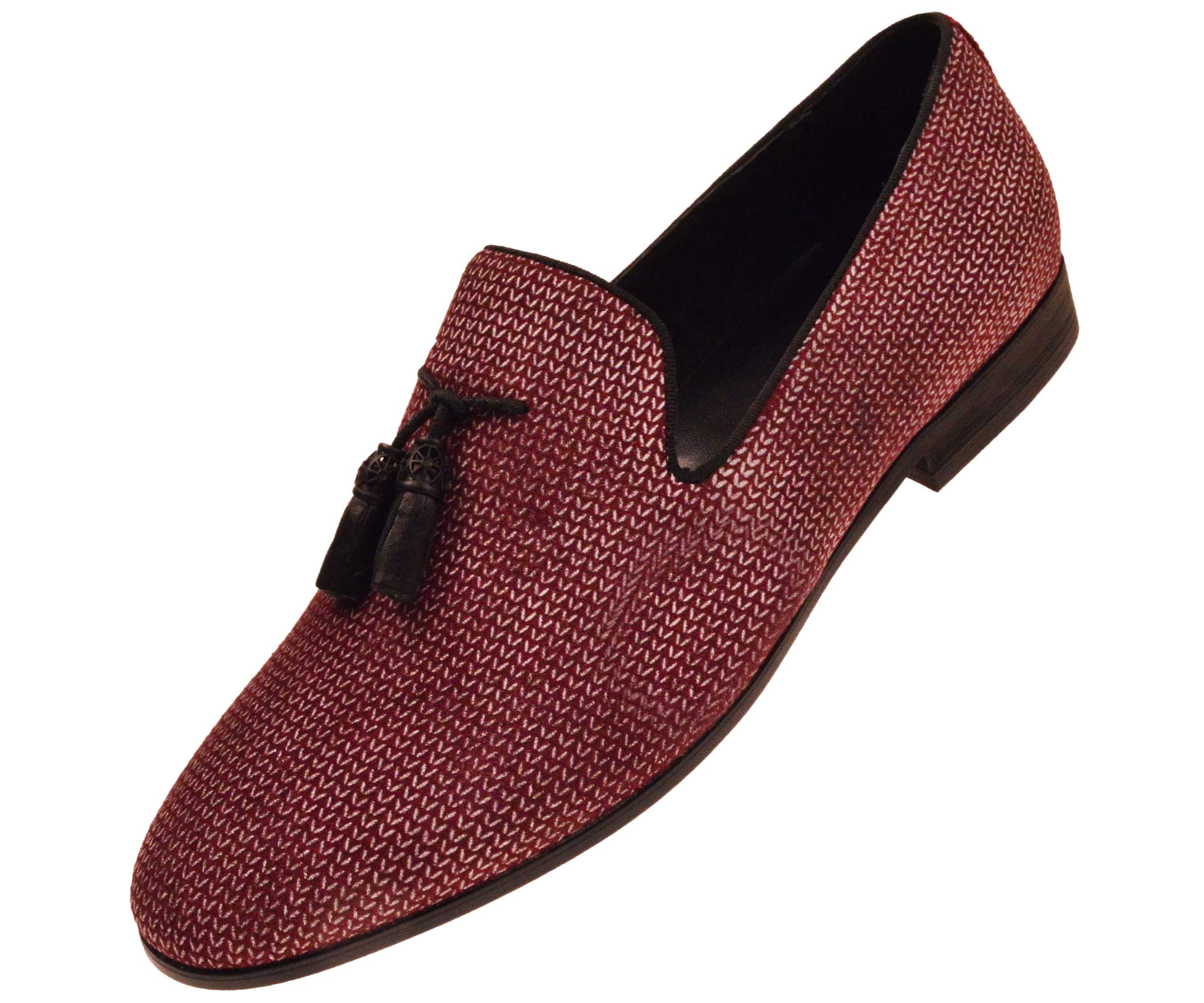 Asher Green Amali Men's Faux Leather Side Zipper Slip on Wingtip Cowboy Boots Black Size 11, Size: Small, Red