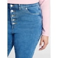 thumbnail image 4 of Terra & Sky Women's Plus Size Core Flare Jeans, Sizes 16W-28W, 4 of 5