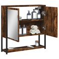 thumbnail image 2 of vidaXL Bathroom Mirror Cabinet Smoked Oak 60x16x60 cm Engineered Wood, 2 of 5