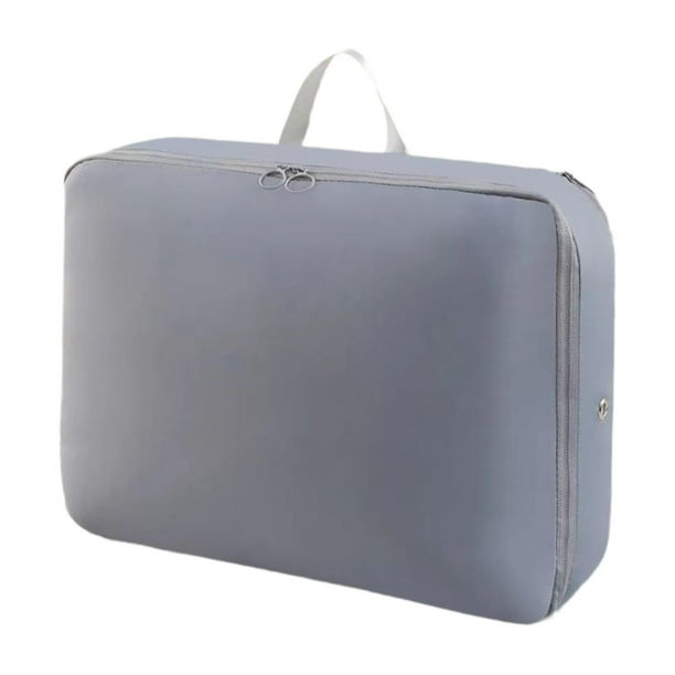 Bolsa de almacenamiento, bolsa organizadora de ropa, bolsas de zapatos plegables con bolso, paquetes de compresión de equipaje portátiles, Gris oscuro