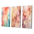 thumbnail image 3 of Designart "Enchanted Spills Orange Teal Elegance" Abstract Wall Art Set Of 3 - Orange Abstract Gallery Wall Set For Home Decor, 3 of 7