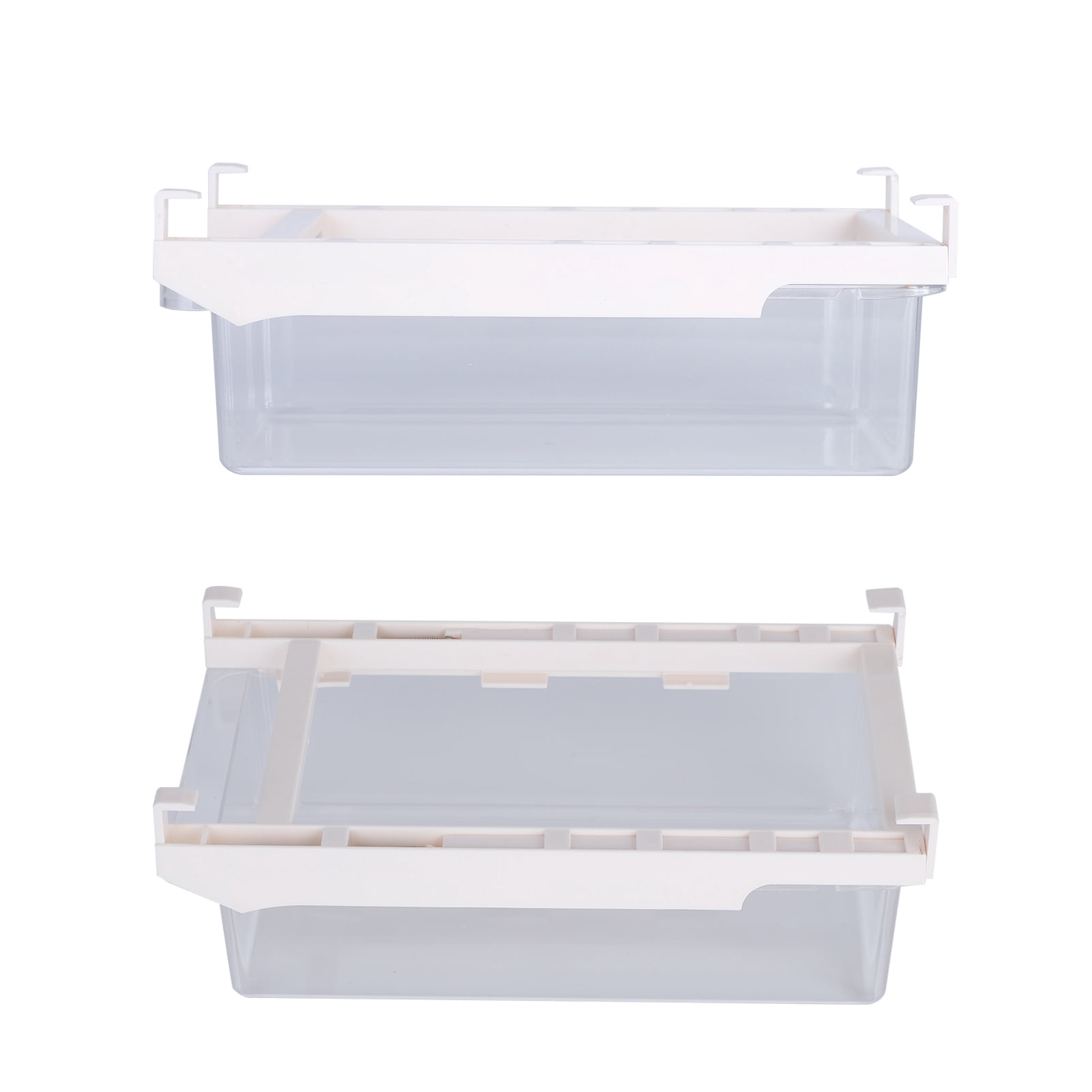 Nieyigj Universal Pull Out Refrigerator Storage Box for Dumplings and Eggs, Adjustable Small Fridge Organizer Drawer, ABS Material, 11.4 inches / 29 cm