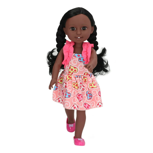 Poupée Fille, Vêtements Détachables, Simulation De Poupée Afro-américaine  Douce Et Facile à Poser Pour Fille Pour L'école 