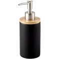 thumbnail image 1 of Dispensador de jabón cerámico de 400ml, estilo nórdico, dispensador de jabón líquido Ideal para cocina y baño negro, botella, 1 paquete, 1 of 5