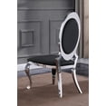 thumbnail image 5 of White Marble 7 piece Dining Set with Silver Stainless Steel Base, 5 of 5
