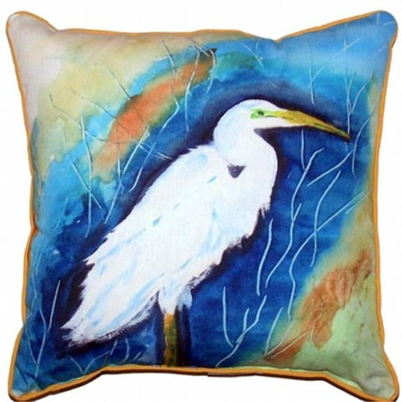 Great Egret Right Extra Large Zippered Pillow