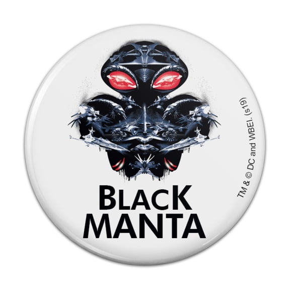 Aquaman Movie Black Manta Kitchen Refrigerator Locker Button Magnet