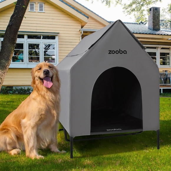 Caseta para perros al aire libre Zooba 48 XL, resistente a la intemperie para perros grandes