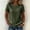 *Army Green, variant on ClodeEU Women's Striped Round Neck Short Sleeve Blouse,Casual Summer Linen Blend Tee Army Green,Women's Plus L