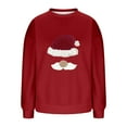 thumbnail image 4 of FDGIU Women's Christmas Sweatshirt 2025, Cute Funny Graphic Print Pullover, Long Sleeve Crew Neck Keep Warm Holiday Top, 4 of 4