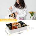 thumbnail image 5 of Fox PU Leather Jewelry Display Box with Removable Compartment, Portable Necklace and Bracelet Holder, 5 of 6