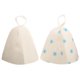 thumbnail image 4 of 2 piezas de fieltro de sauna sombrero de sauna de vapor seco sombreros de baño de baños simples tapa de protección de la cabeza sombrero de baño, 4 of 8