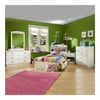 Kids Pure White Twin Wood Mates Storage Bed 4 Piece Bedroom Set