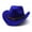 BLUE, variant on Wool Women's Men's Western Cowboy Hat Fit For Gentleman Lady Jazz Cowgirl With Leather Cloche Church Sombrero Caps