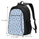 thumbnail image 5 of Balery Red Cherries Mochila con carga USB para hombre y mujer - Mochila impermeable y antirrobo para laptop con puerto USB para viajes, trabajo, 5 of 7