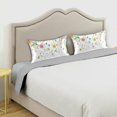 thumbnail image 5 of GZHJMY Colorful Flowers Satin Pillowcase for Hair and Skin, Soft and Cozy Cooling Smooth Pillow Cover with Envelop Closure, Standard Size 20x26in Home Decor, 5 of 7