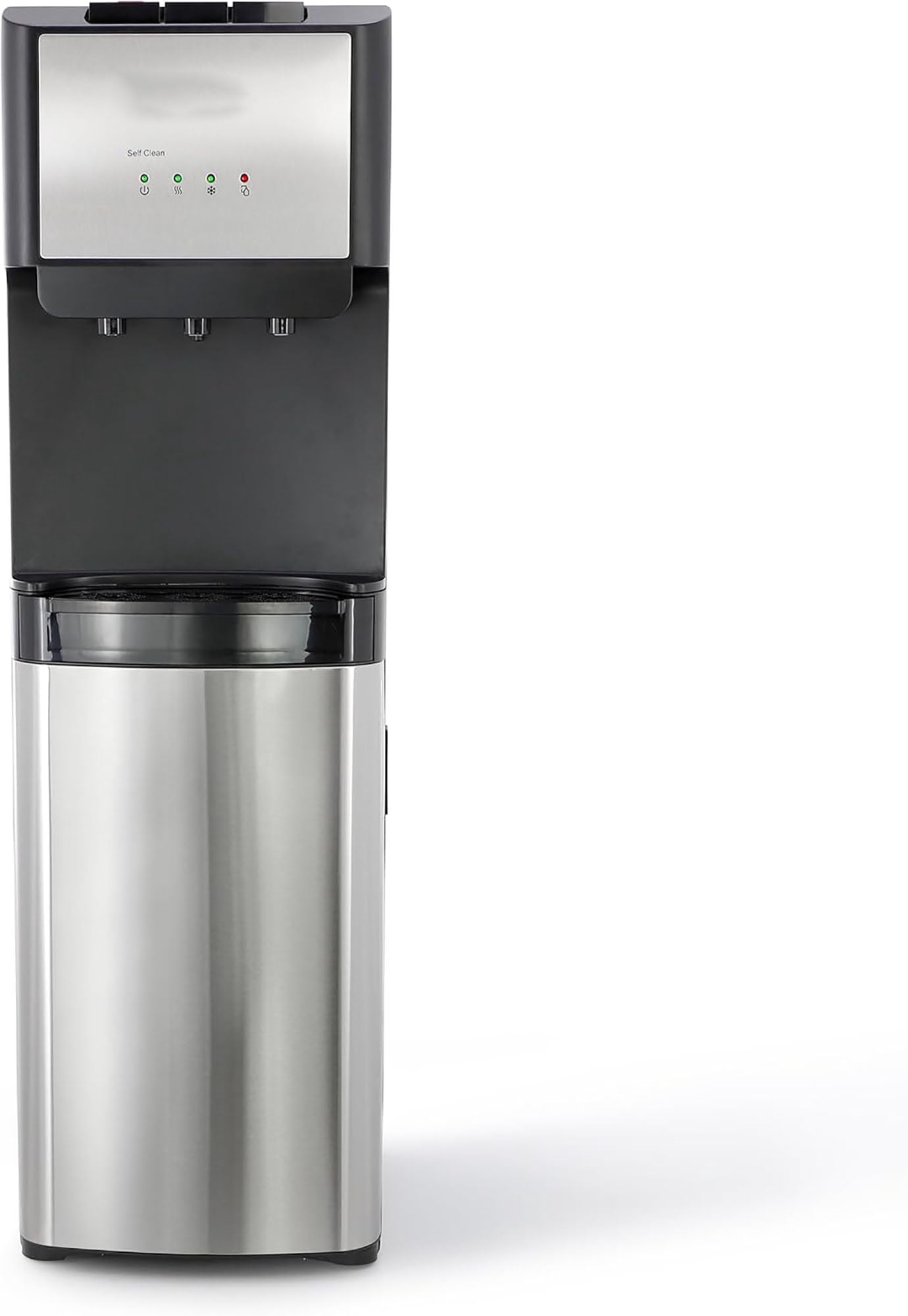 5 Gallon Bottom Load Water Dispenser with Hot, Cold & Room Temperature Settings, UV Self-Cleaning System, Child Safety Lock, Stainless Steel Water Cooler for Home and Office