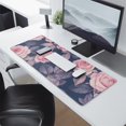 thumbnail image 2 of Long Mouse Pads for Desk,Pioneer Flower Floral Print Pattern Desk Mats on Top Of Desks, Desk Mouse Pad Extra Large with 3mm Non-Slip Base and Stitched Edge for Gaming,Office,Work,Home 31.5"x11.8", 2 of 6