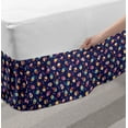 thumbnail image 2 of Dessert Bed Skirt, Rain Pattern with Colorful Frosted Cupcakes and Bows Sugary Snacks Party, Elastic Bedskirt Dust Ruffle Wrap Around for Bedding Decor, 4 Sizes, Multicolor, by Ambesonne, 2 of 2
