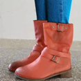 thumbnail image 2 of HBFAGFB Bottines pour Femmes Mode Rétro Chaussures d'Automne Respirantes Polyvalentes Usage Quotidien Marron Taille 37, 2 of 4