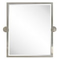 thumbnail image 6 of TEHOME Brushed Nickel Metal Framed Pivot Rectangle Bathroom Mirror 20x24", 6 of 8