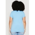 thumbnail image 4 of Womens Plus Size Basic V Neck T Shirt, 4 of 4