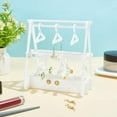 thumbnail image 5 of 52 Holes Earring Organizer Holder Rack with Mini Hangers Earring Holder Stand Ear Studs Organizer Storage Acrylic Jewelry Hanger Rack, 5 of 7