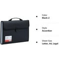 thumbnail image 7 of Fostbeen Legal Size 13 Pocket Accordian File Organizer Expanding File Folder for FC A4 Paper, Briefcase File Case with Durable Handle & Buckle Closure for School Home Business (Black), 7 of 7