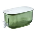 thumbnail image 1 of Plastic Drink Fridge Dispenser with Spigot, Beverage Dispenser Leak Proof Plastic Beverage Drink Dispenser Milk Tea Cold Water Container for Party Bar Daily Use[Green], 1 of 5