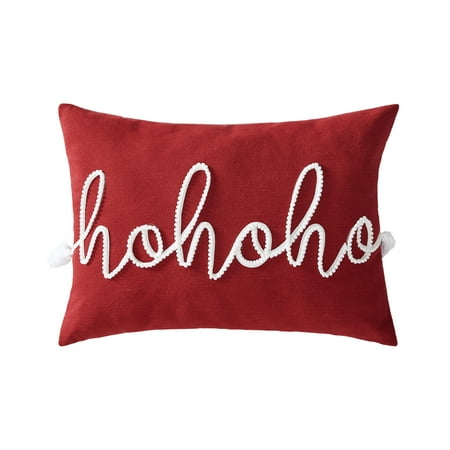 Mainstays 'Hohoho' Decorative Throw Pillow, 14”x20”