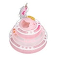 thumbnail image 1 of Cat Ball Tower Toy Plastic Interactive Detachable Cat Track Puzzle Toy With Scratcher Teasing Feather For Indoor Outdoor Kitten, 1 of 8