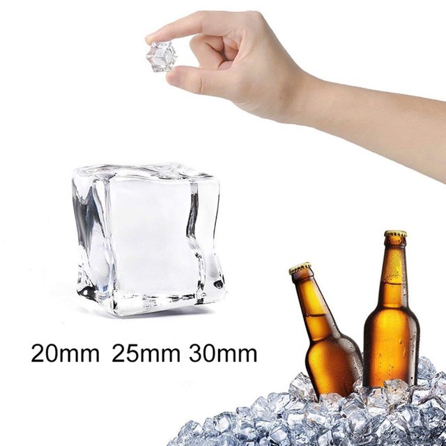 High Transparency Acrylic Faux Ice Cube Drinks Advertising Photography Prop
