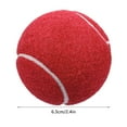 thumbnail image 2 of BIMZUC 12 Packs Pressurized Training Tennis Balls, High Bounce Practice Sports Balls for Hard Court Play, Red Edition Equipment for Beginners and Professionals (12 Count / 1.65 lbs), 2 of 5