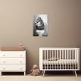 thumbnail image 5 of ZHONGYUTONG Funny Animal Canvas Wall Art Bathroom Pictures Wall Decor Black and White Capybara Painting for Toilet Decor Framed (12.00" x 18.00"), 5 of 5