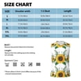 thumbnail image 5 of Lsque Sunflowers (2) Print Men's Cotton Blend Sleeveless Muscle Shirts (S-3XL)- Moisture Wicking, Odor Protection, UPF 30+,Small, 5 of 8