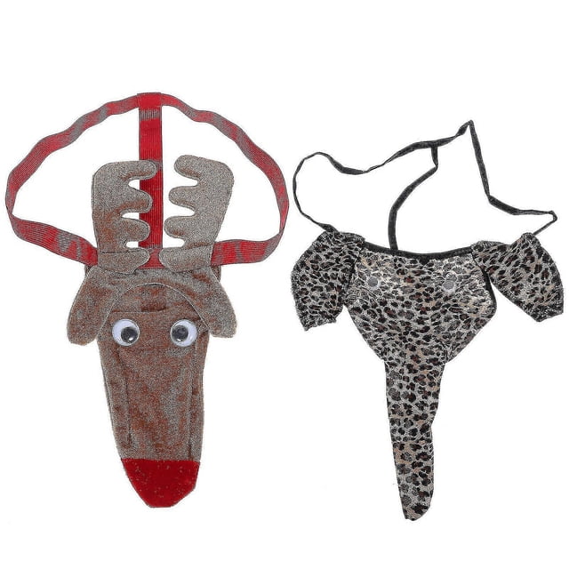 2 tangas para hombre, tanga de animales, tanga de leopardo, ropa interior para hombre
