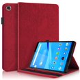 thumbnail image 1 of Tree of Life Embossed Case for Lenovo Tab m8 Stand, Card Slots, Stylus Loop Red, 1 of 5