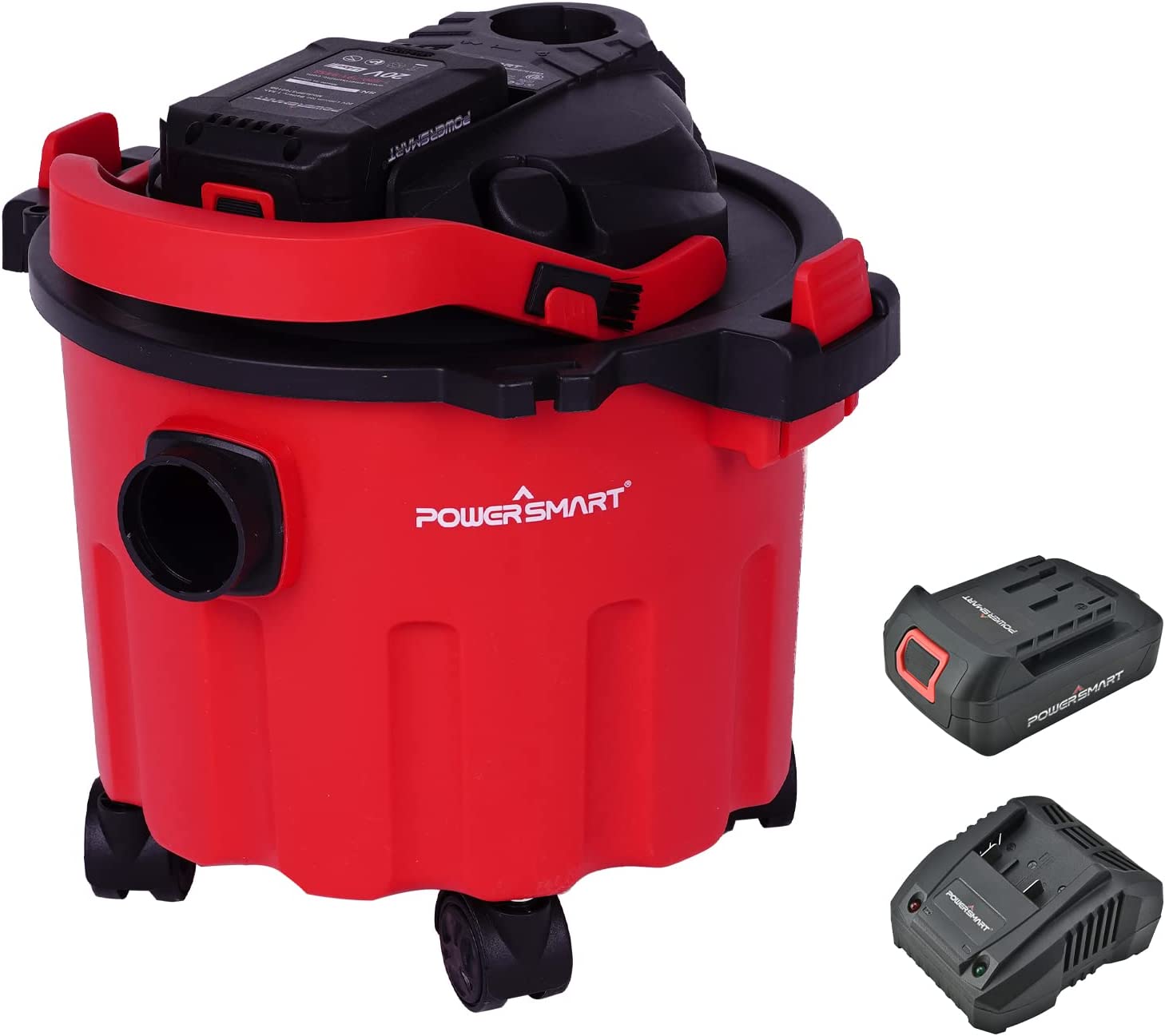 PowerSmart HEPA Cordless Shop Vacuum Cleaner, 2.6Gallon, 20V, 1.5Ah