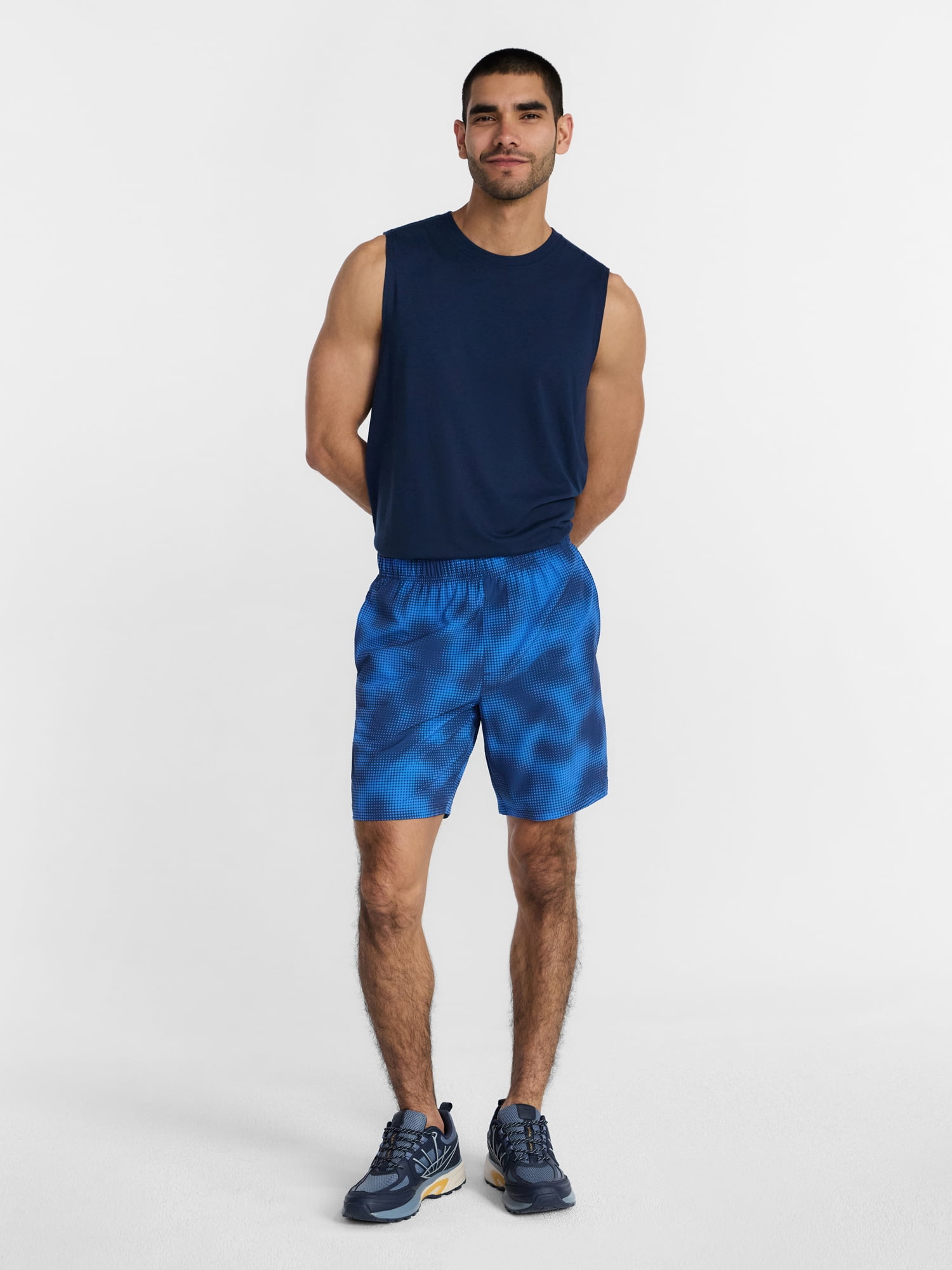 Athletic Works Men's and Big Men's Woven Running Shorts, 6" and 8" Inseams, Sizes XS-5XL