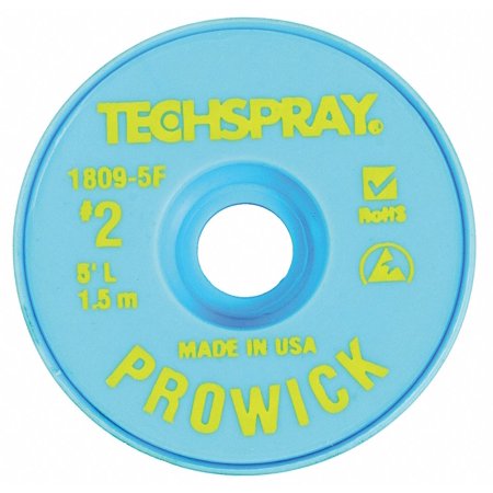 TECHSPRAY 1809-5F Pro Wick Yellow #2 Braid - AS
