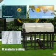 thumbnail image 4 of Welded Wire Outdoor Dog Kennel Large Heavy Duty Dog Playpen Enclosure Yard Dog Fence Pen Run Dog Kennel with Waterproof Roof Cover for Small Medium Large Dogs, 4 of 6