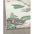 Rugs America Hanna VA40C Rose Garden Gray Floral Transitional Beige