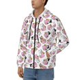 thumbnail image 3 of Goofa French Bulldog Duck Pattern Mens Full-zip Hoodie, Zip-up Pullover Hooded Sweatshirt, Kangaroo Pocket Hoodie Ideal for Daily Wear, Travel, and Home-XX-Large, 3 of 5
