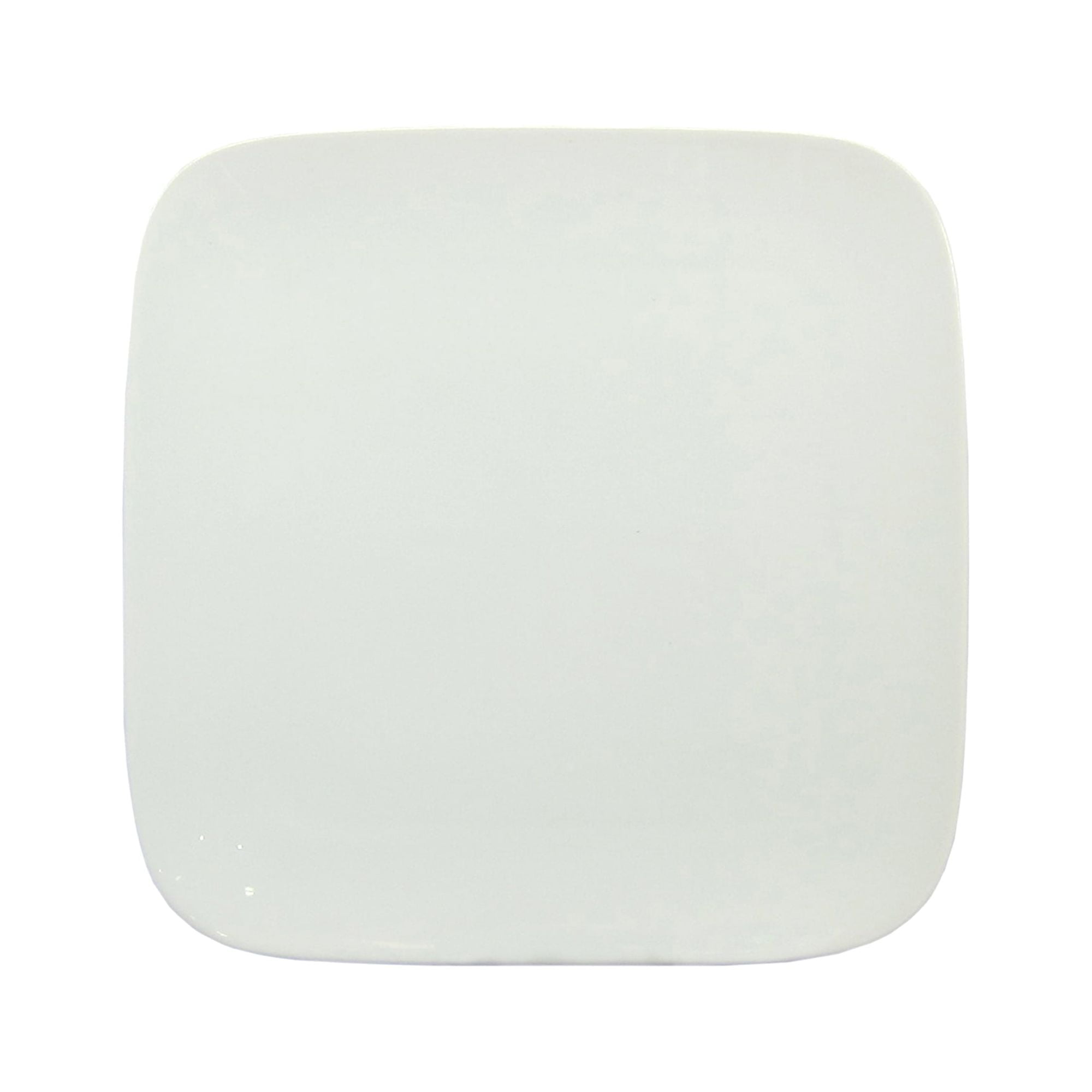 Better Homes & Gardens Soft Square Porcelain Salad Plates, White, Set of 12