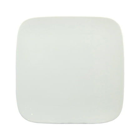 Better Homes & Gardens Soft Square Porcelain Salad Plates, White, Set of 12