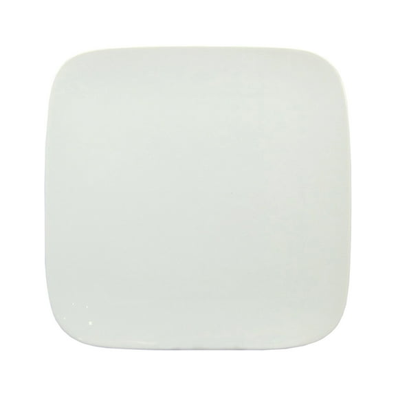 Better Homes & Gardens Soft Square Porcelain Salad Plates, White, Set of 12