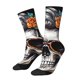 thumbnail image 1 of Balery Flower Horn Skull A Calcetas Largas con Estampado para Hombre y Mujer – Suaves y Transpirables, Talla Única (US 5-11), 1 of 6