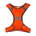 thumbnail image 4 of High Visibility Reflective Vest Running Safety Cloth Supplies Volunteer Fluorescent Warning Fluorescent with Zipper Jacket Supplies Night Working Riding Orange, 4 of 8