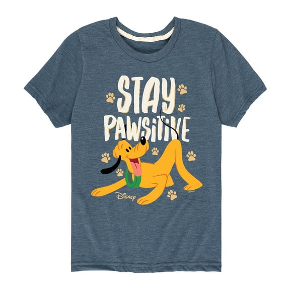 Disney Classics - Cats & Dogs - Stay Pawsitive - Toddler And Youth Short Sleeve Graphic T-Shirt